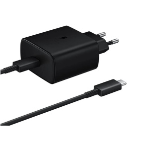 Cestovná nabíjačka Samsung EP-TA845XBE, rýchle nabíjanie 45 W, USB-C, čierna Cestovná nabíjačka Samsung EP-TA845XBE, rýchle nabíjanie 45 W, USB-C, čierna
