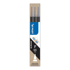 Náplň gumovacia PILOT Frixion 0,5 mm/3 ks Micro hrot - čierna