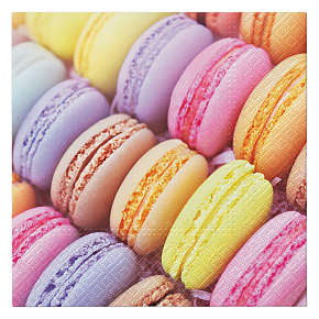 Obrúsky TaT 33x33cm Sweet Macarons