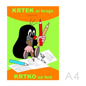 Omaľovanka A4 Akim - Krtko sa hrá
