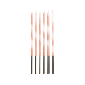 Sviečka tortová - Magické plamene, marhuľová 15 cm (6 ks)