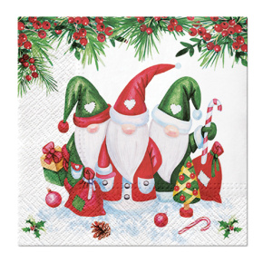 Obrúsky PAW L 33x33cm Christmas Gnomes Obrúsky PAW L 33x33cm Christmas Gnomes