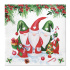 Obrúsky PAW L 33x33cm Christmas Gnomes