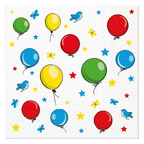 Obrúsky PAW L 33x33cm Party Balloons