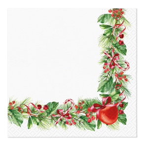 Obrúsky TaT 33x33cm Christmas branches decor Obrúsky TaT 33x33cm Christmas branches decor