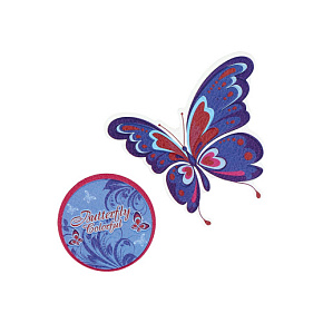 Sticker na tašku Butterfly, sada 2 ks - motýľ