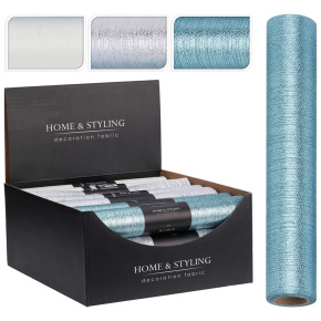 Organza 28x200 cm - lurexová látka (mix 3 farieb)