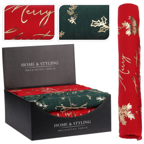 Organza látková 28x300 cm - potlač zlatej farby (mix 2 farieb /motívov) Organza látková 28x300 cm - potlač zlatej farby (mix 2 farieb /motívov)