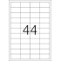 Etikety Top Stick A4/100 ks, 48,3x25,4 mm - 44 etikiet, biele