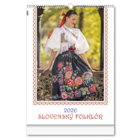 Kalendár nástenný Slovenský folklór 2026