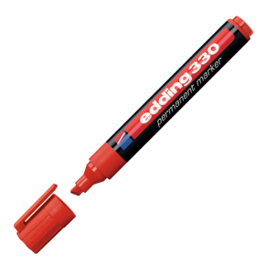 Permanentný popisovač Edding 330 červený