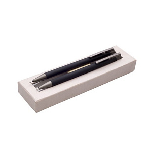 Darčeková sada kov mechanická ceruzka +guľočkové pero ARMI SOFT čierna