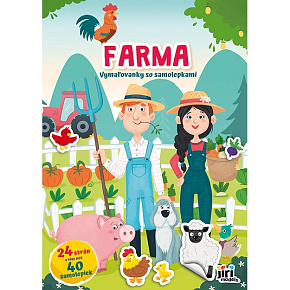 Omaľovanky so samolepkami JM A4 - Farma