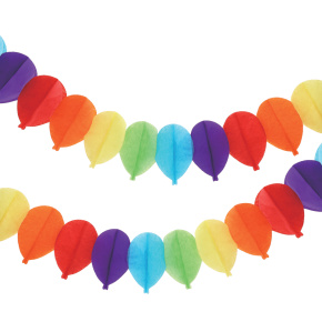 Girlanda papierová 3 m - farebné balóniky Girlanda papierová 3 m - farebné balóniky