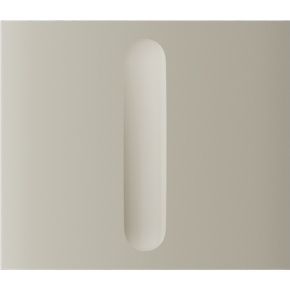Ajax  CenterButton (Dimmer) vertical - Středový kryt stmívatelného tlačítka, vertikální instalace, slonová kost