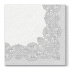 Obrúsky PAW AIRLAID L 40x40cm Royal Lace Silver