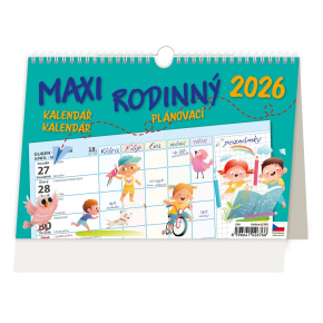 Stolový kalendár 2026 MAXI RODINNÝ plánovací kalendár