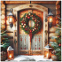 Obrúsky PAW L 33x33cm Doorway to Christmas