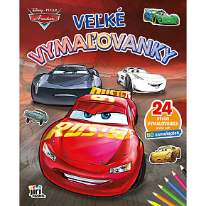 Omaľovanky - veľké so samolepkami JM - Autá