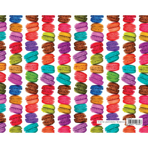 Darčekový baliaci papier CANDY 70x100 cm - makrónky