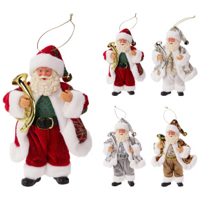 Vianočná ozdoba Mikuláš s lesným rohom 18 cm na zavesenie (4 varianty /cena je za 1 ks) Vianočná ozdoba Mikuláš s lesným rohom 18 cm na zavesenie (4 varianty /cena je za 1 ks)