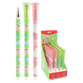 Pero gélové /gumovacie M&G iErase Soft Animals - Sova (mix farieb) - modrá náplň Pero gélové /gumovacie M&G iErase Soft Animals - Sova (mix farieb) - modrá náplň