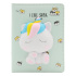 Detský zápisník 127 x 175 mm, 80 listov, mäkká PU obálka - Unicorn