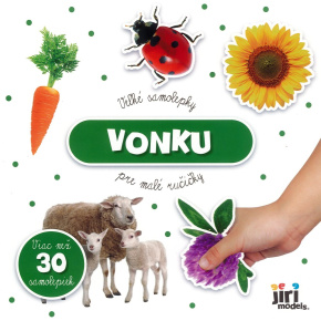 Samolepková knižka - Vonku (veľké samolepky pre malé ručičky)