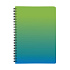 Blok linajkový so špirálou PP A4 /60 listov OMBRE - zelená