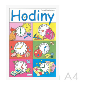 Omaľovanka A4 Litera - Hodiny Omaľovanka A4 Litera - Hodiny