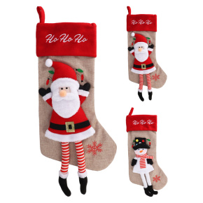 Vianočná punčocha 55 cm (2 varianty s postavičkami) Vianočná punčocha 55 cm (2 varianty s postavičkami)