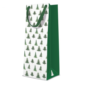 Darčeková taška PAW Conifer Trees, fľaša 12x10x37 cm