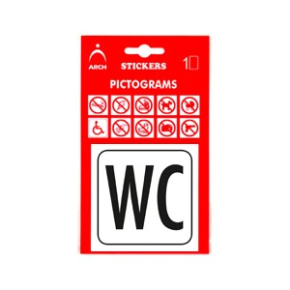 Informačná samolepka WC (8 x 8 cm)
