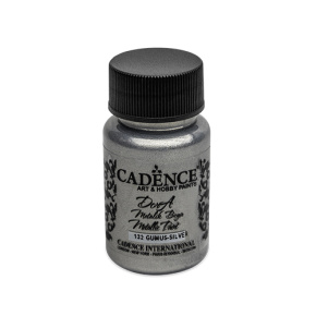 Farba akrylová Cadence D. Metalic, strieborná, 50 ml