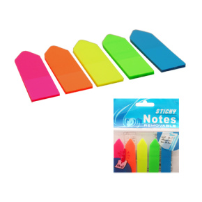 Záložka lepiaca NEON 5 x 25 listov PVC