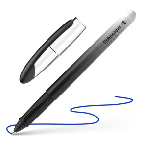 Roller bombičkový SCHNEIDER Voyage Black and White - modrá náplň