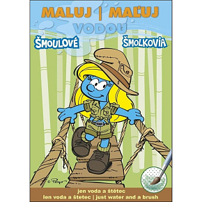 Omaľovanka A5 Akim Maľuj vodou - Šmolkovia Omaľovanka A5 Akim Maľuj vodou - Šmolkovia