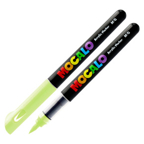 Popisovač M&G MOCALO Acrylic Marker, štetcový hrot - Light Green 538 Popisovač M&G MOCALO Acrylic Marker, štetcový hrot - Light Green 538