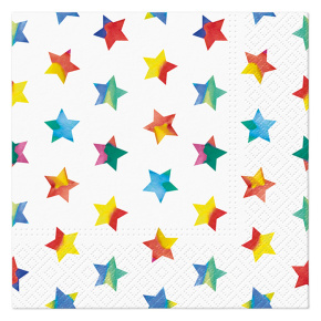 Obrúsky TaT 33x33cm Rainbow Stars