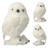 Dekorácia biela sova 18 cm, stojaca (mix /1 ks)