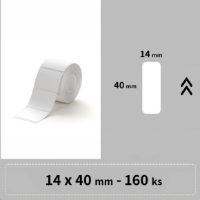 Niimbot štítky RP 14x40mm 155ks Bílé pro D11, D11-M, D110, D110-H Niimbot štítky RP 14x40mm 155ks Bílé pro D11, D11-M, D110, D110-H