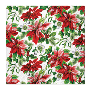 Obrúsky PAW L 33x33cm Glory Poinsettia Obrúsky PAW L 33x33cm Glory Poinsettia