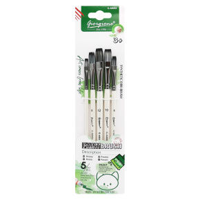 Sada plochých štetcov (5 ks) na blistri Sada plochých štetcov (5 ks) na blistri