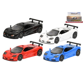 Auto McLaren F1 GTR 1:34 kov na spätný chod 4farby 12ks v DBX Auto McLaren F1 GTR 1:34 kov na spätný chod 4farby 12ks v DBX