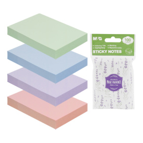 Blok lepiaci M&G Lavender 51 x 76 mm - 100 listov, mix/1ks