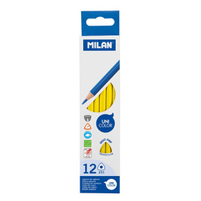Pastelky MILAN Ergo Grip trojhranné 12 ks, Tropical Yellow
