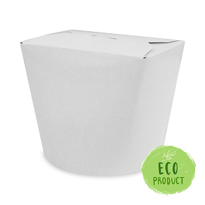 Food box (PAP/PE) biely 750ml/26oz [50 ks]