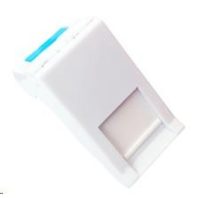 Solarix Modul francúzsky štýl 22,5 x 45 mm pre 1 kľúčový kameň pod uhlom biely SXF-M-1-22,5-WH-U