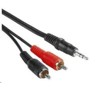 PREMIUMCORD Audio kábel 3,5 mm Jack - 2x Cinch 2 m (M/M, stereo) PREMIUMCORD Audio kábel 3,5 mm Jack - 2x Cinch 2 m (M/M, stereo)