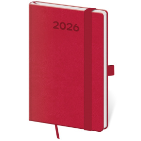 Diár 2026 týždenný vreckový Print Pop - malinová Diár 2026 týždenný vreckový Print Pop - malinová